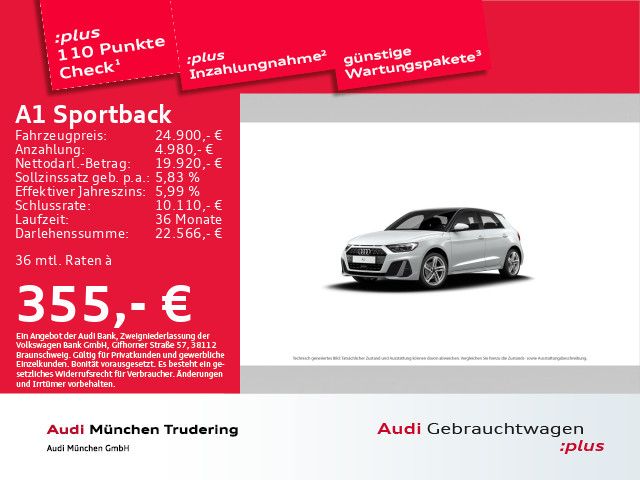 Audi A1 Sportback 35 TFSI S line LED MMI