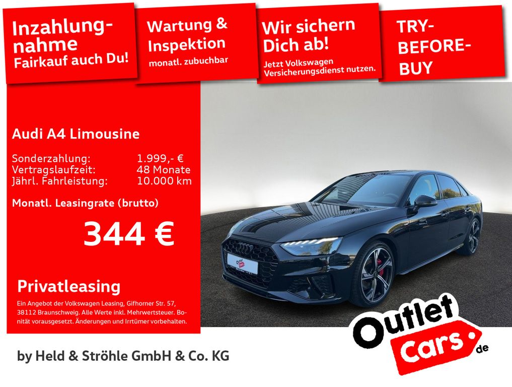 A4 Limousine 40 TDI S-Line Competition KAM NAV