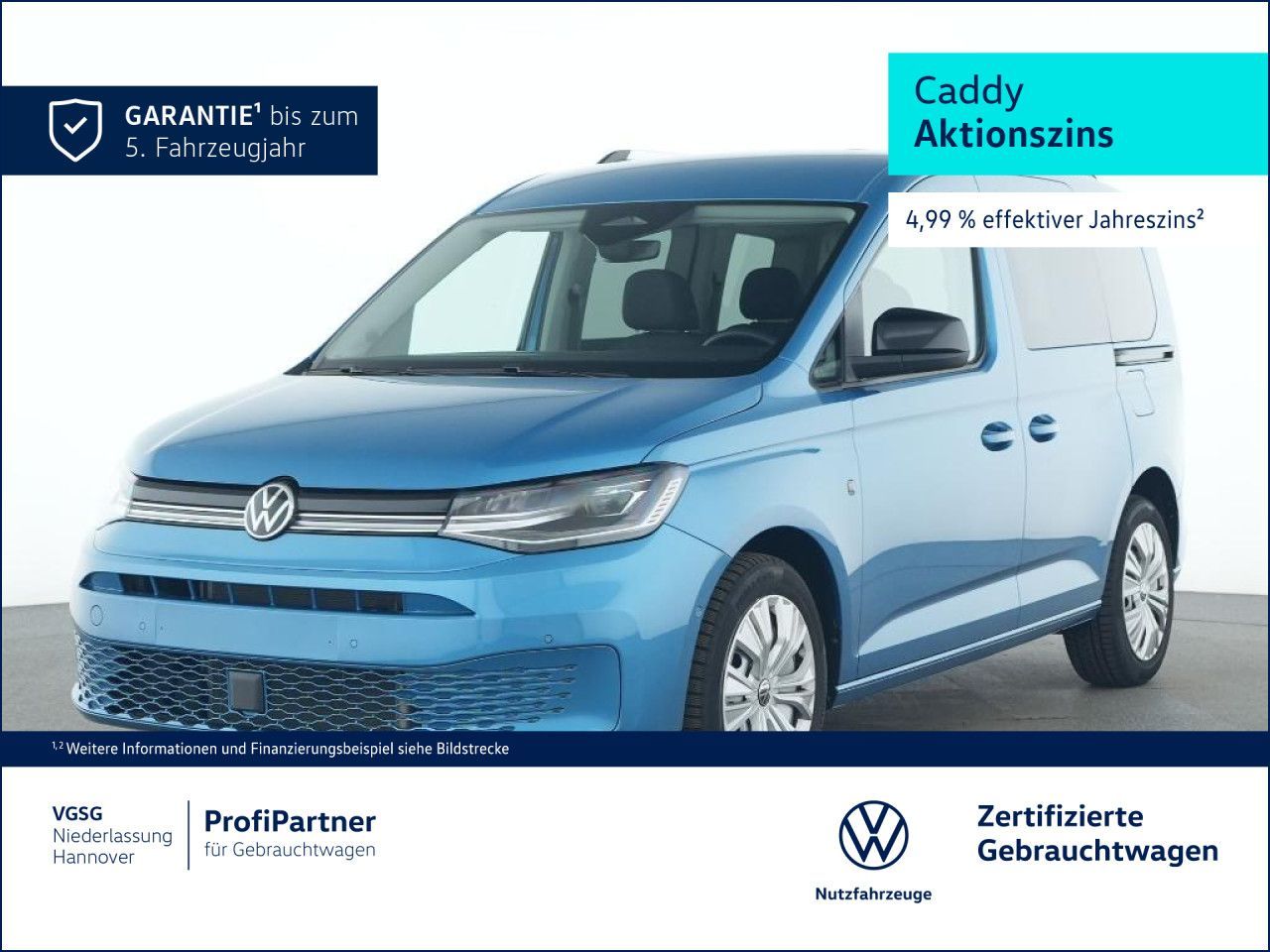 Volkswagen Caddy Goal AHK TechnikPaket Winterpaket LED