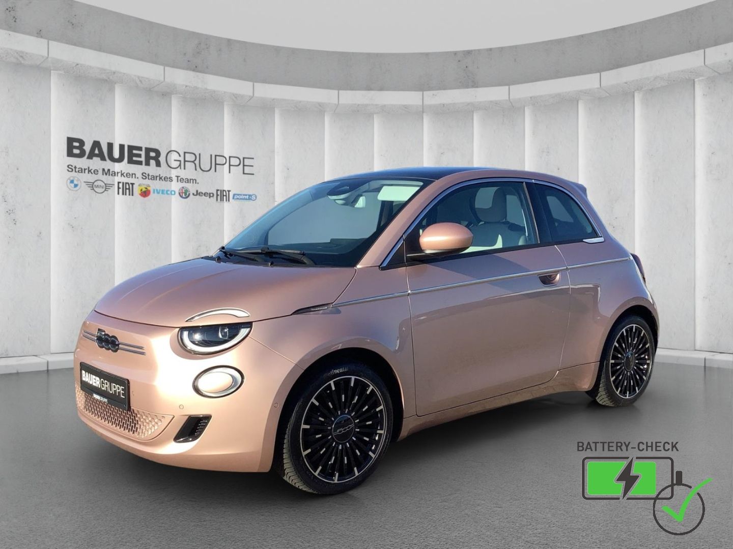 Fiat 500e 3+1 la Prima Panoramadach LED Navigation