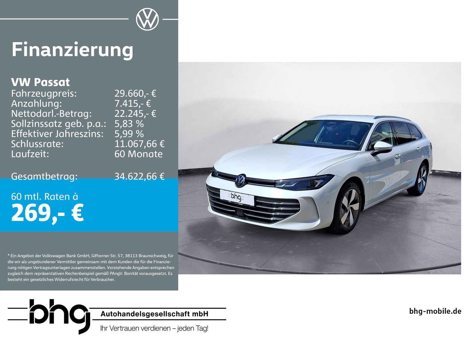VW Passat Business 1,5 eTSI OPF DSG