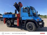 Mercedes-Benz Unimog U 400 L mit Kran PK 18001 und Rahmenwinde - Mercedes-Benz Unimo