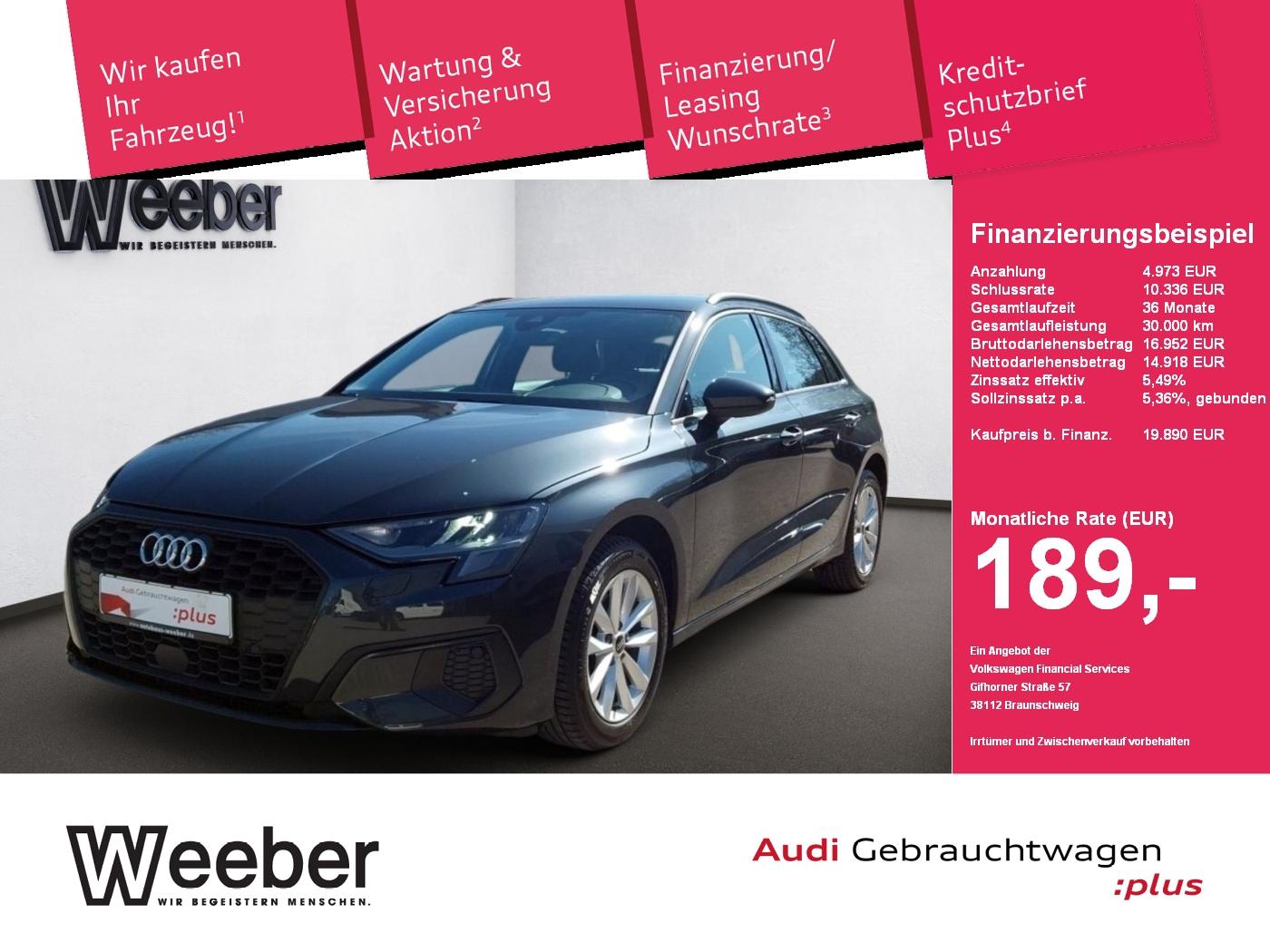 Audi A3 Sportback *AHK*NAVI*SHZ*LED*PDC*APP CONNECT*1