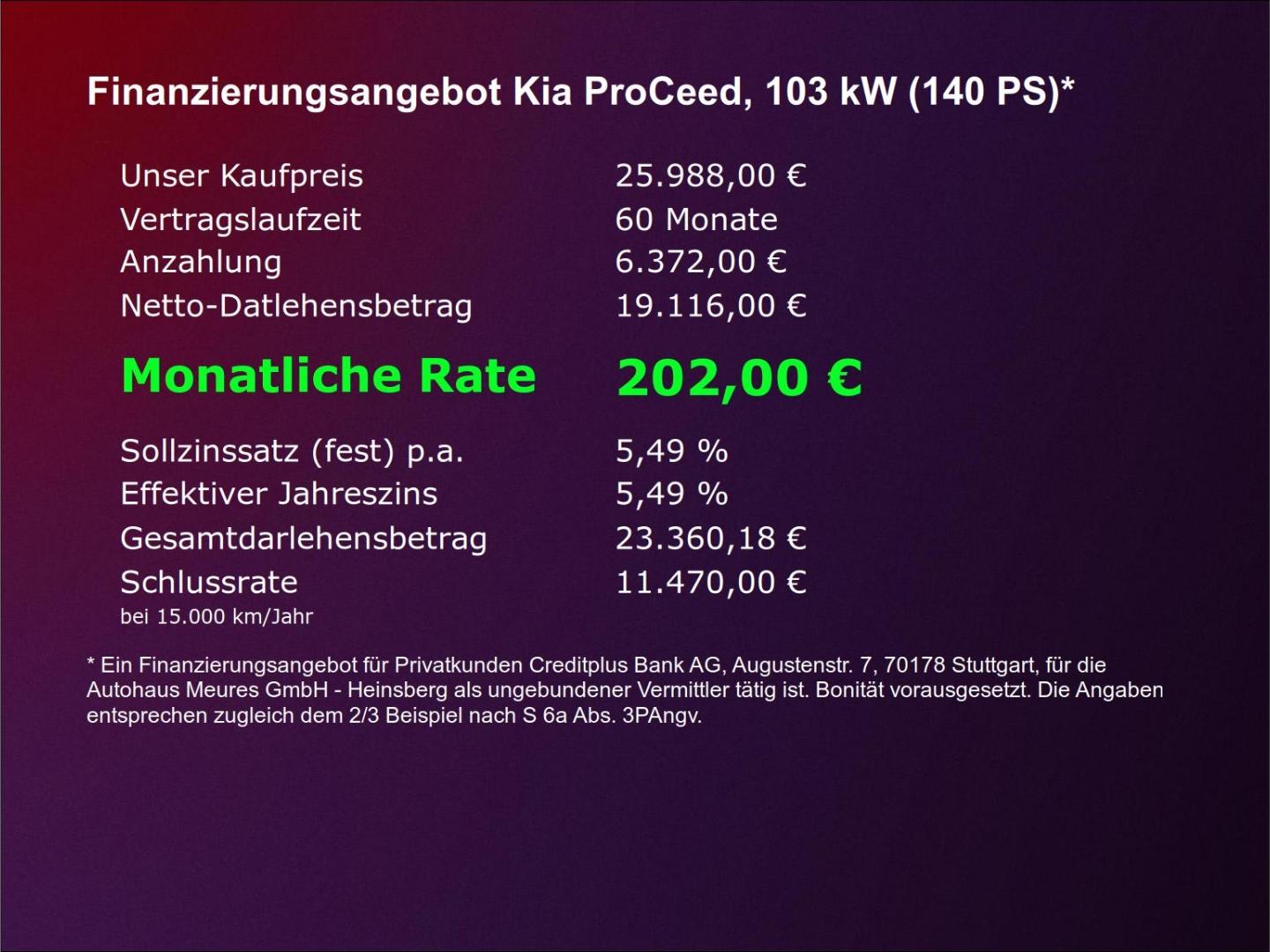 Kia ProCeed GT Line 1.5 T-GDI DCT inkl. Winterräder 