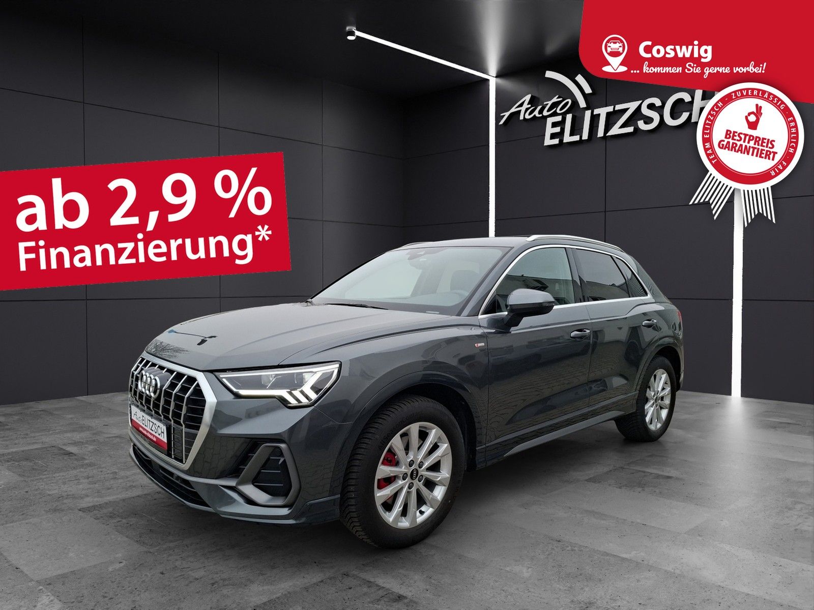 Fahrzeugabbildung Audi Q3 40 TFSI S-line quattro LED AHK Navi AVC ACC P