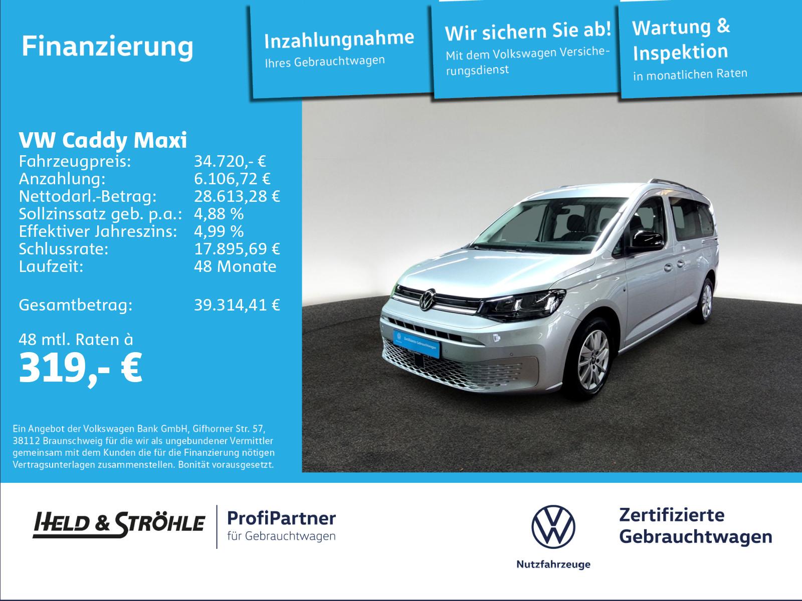 Volkswagen Caddy Maxi Life 2.0 TDI DSG AHK NAV PARKLENK 7SI