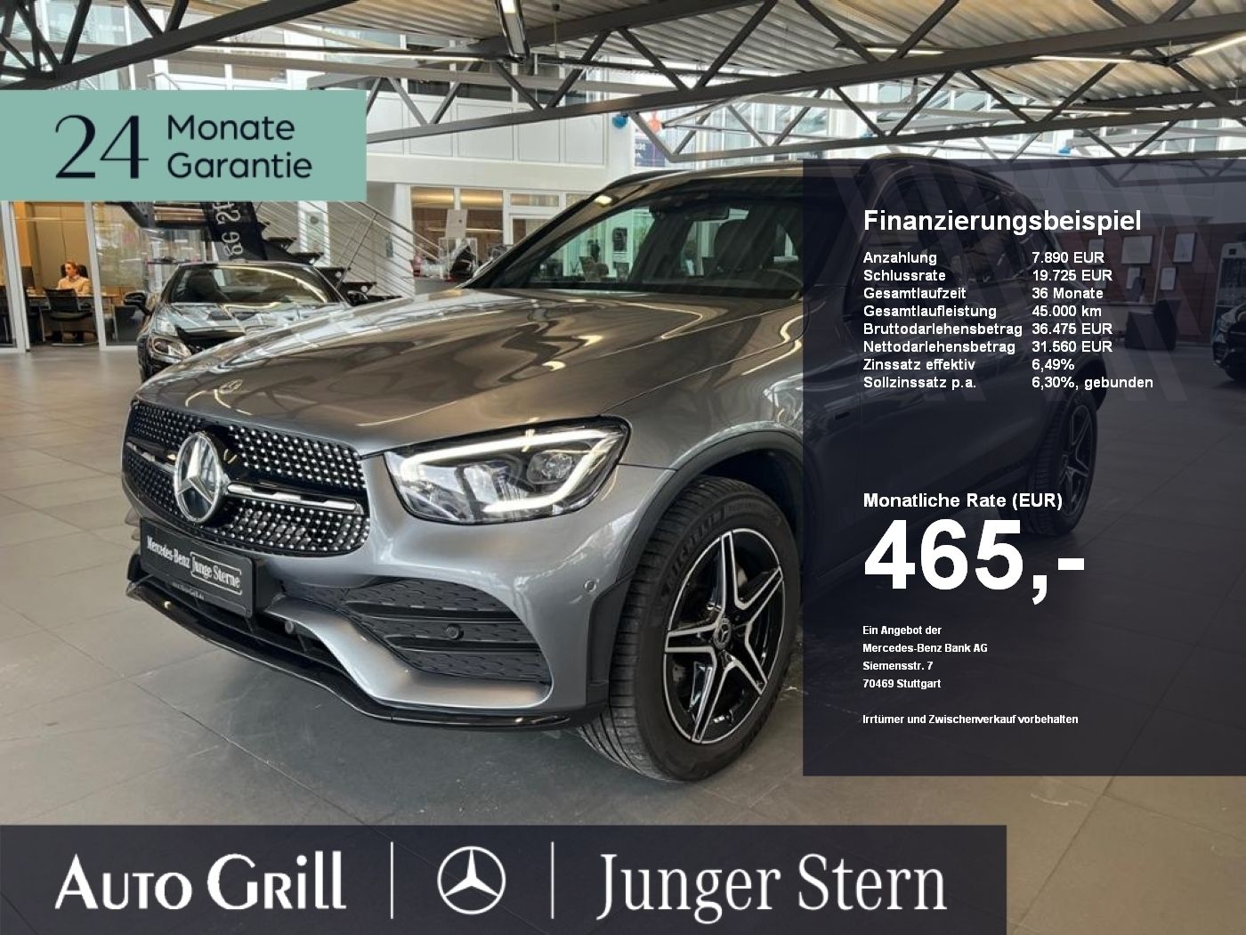 MERCEDES-BENZ GLC 300 e 4M AMG Night Mutlibeam Keyless 19Zoll
