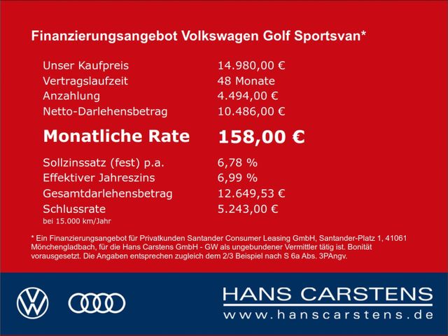 Volkswagen Golf Sportsvan 1.2 TSI Comfortline DSG Klima Tem