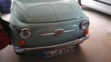 Fiat 500F Oldtimer, Rundtacho, eisblau - Fiat aus 1971