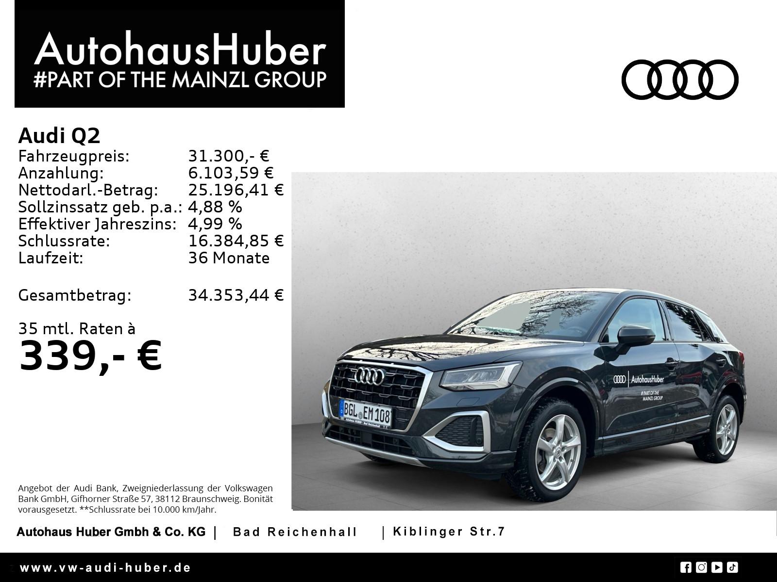 Audi Q2 adv. 35 TFSI S tronic MMI Plus AHK SHZ RKam
