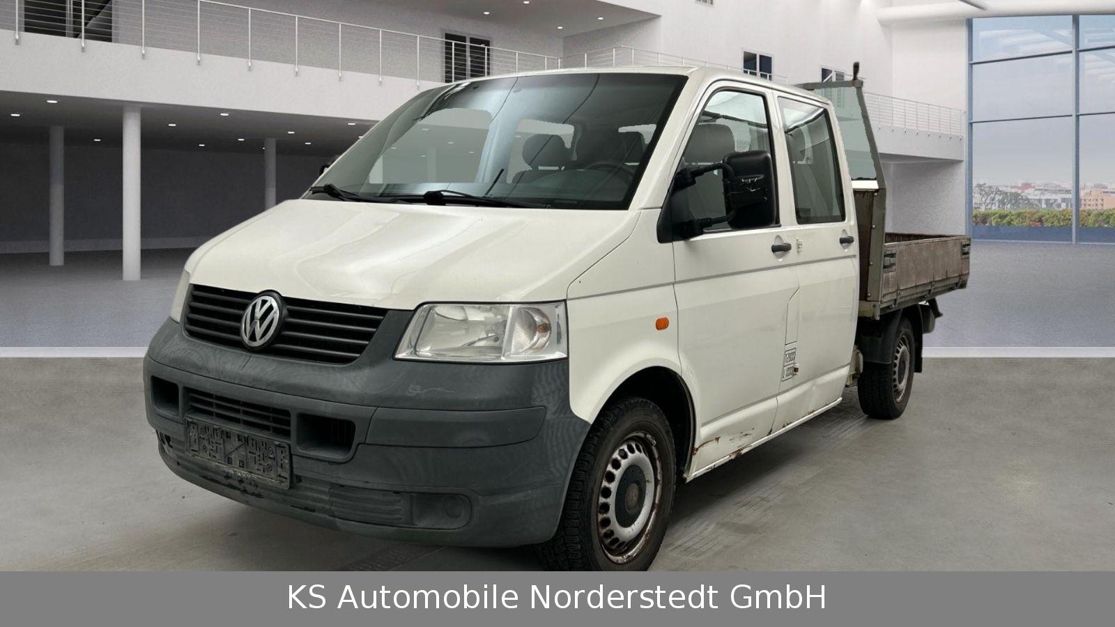 Volkswagen T5 Transporter Pritsche Doppelkabine 6 Sitze