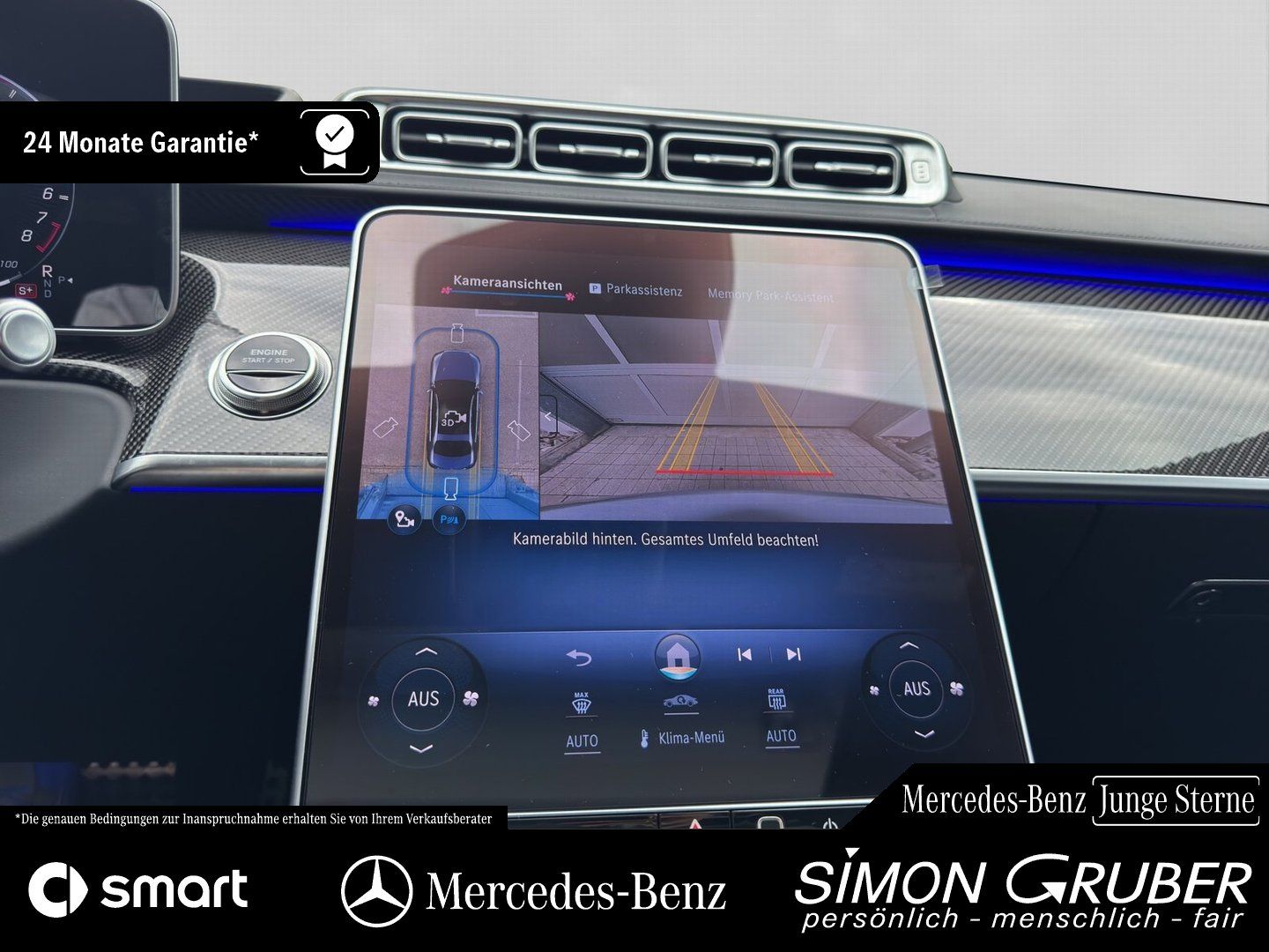 Fahrzeugabbildung Mercedes-Benz S 63 e Perfo L Chauffeur Carbon Burm4D Fondent.