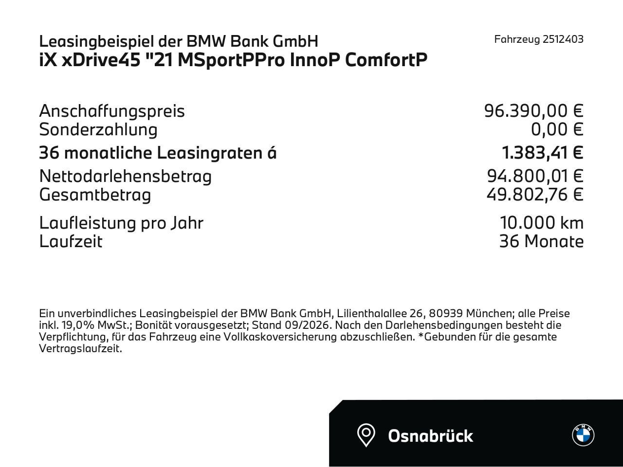 BMW iX xDrive45 "21 MSportPPro InnoP ComfortP Navi imagem 2