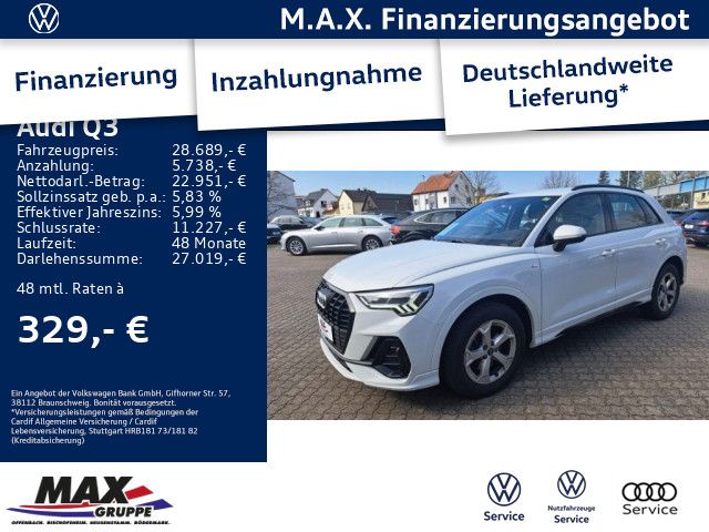 Audi Q3 35 TDI S-LINE S TRONIC LED+AHK+NAVI+VC+SITZHZ