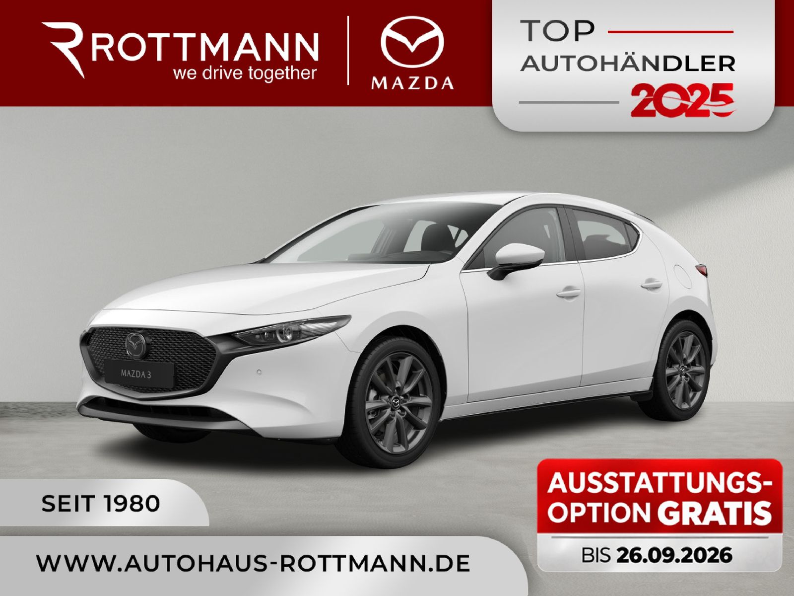 Mazda 3 2027 140ps CENTRE-Line DESIGN-P ACC HUD Qi NAV