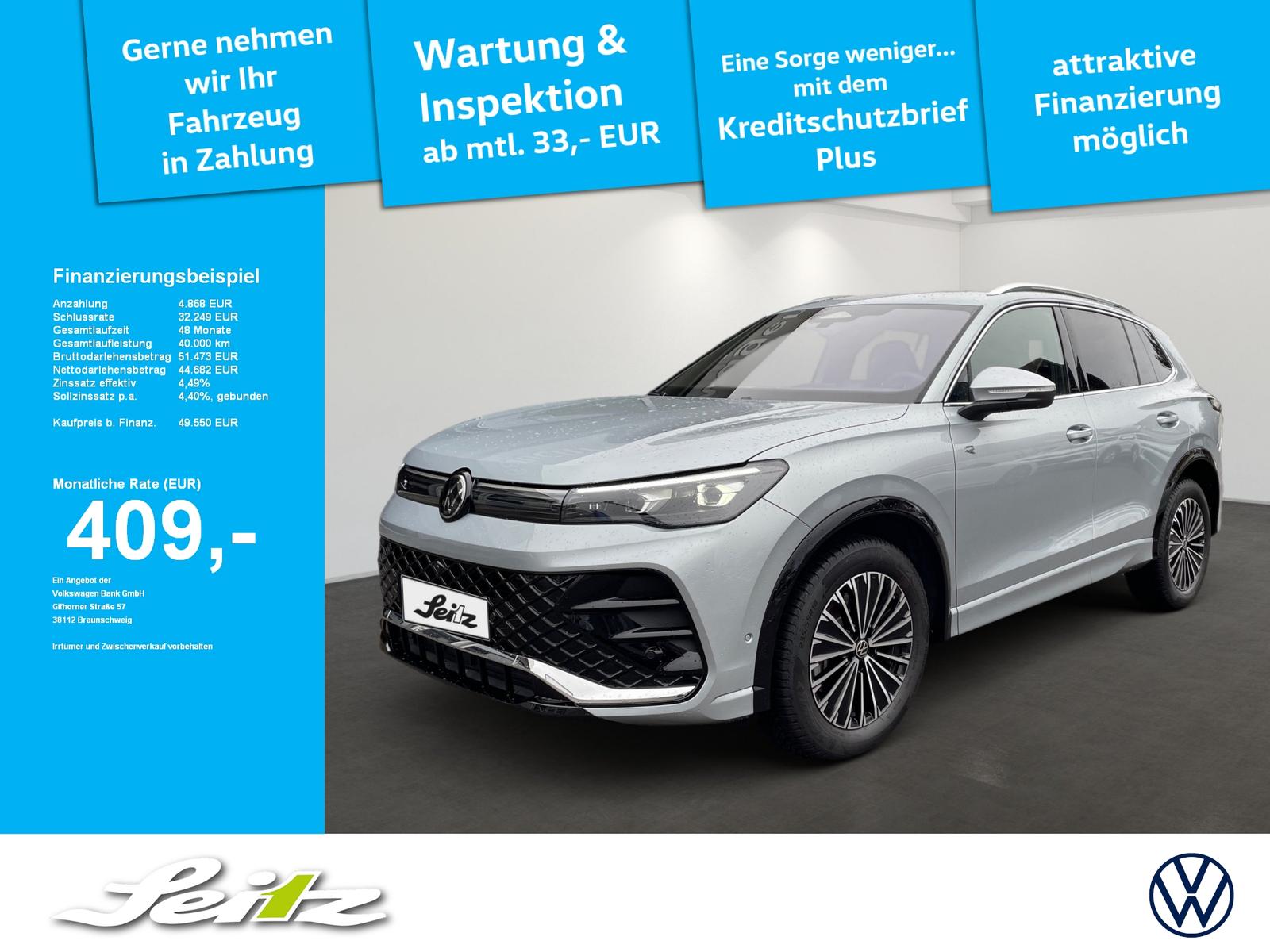 Volkswagen Tiguan 2.0 TSI 4-Motion DSG R-Line *AHK*MATRIX*K