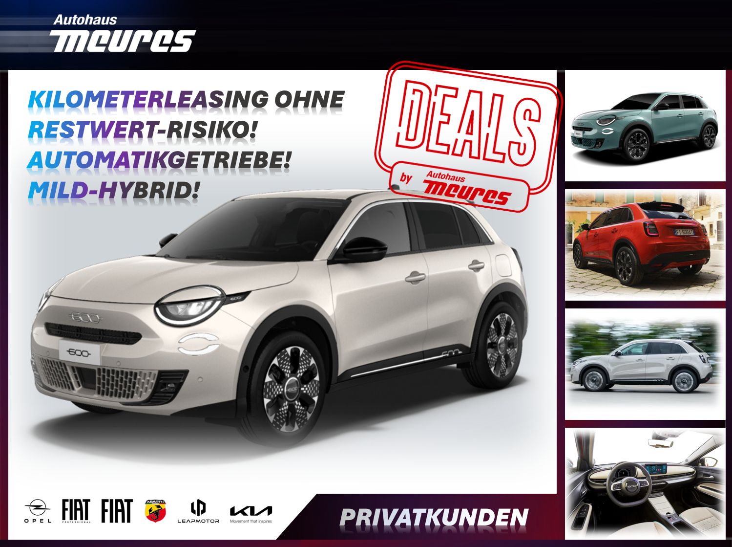 Fiat 600 1.2 Hybrid T3 DCT Sonderedition