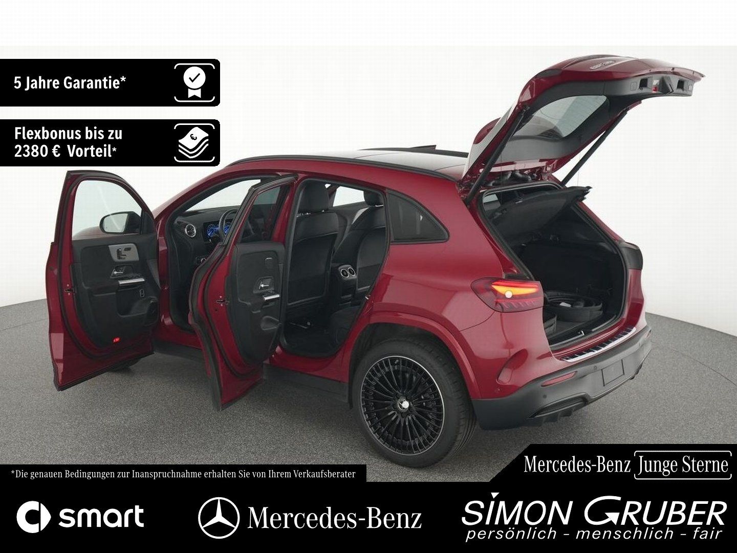 Fahrzeugabbildung Mercedes-Benz EQA 300 4M AMG Night Pano Burm HUD 360 Memory