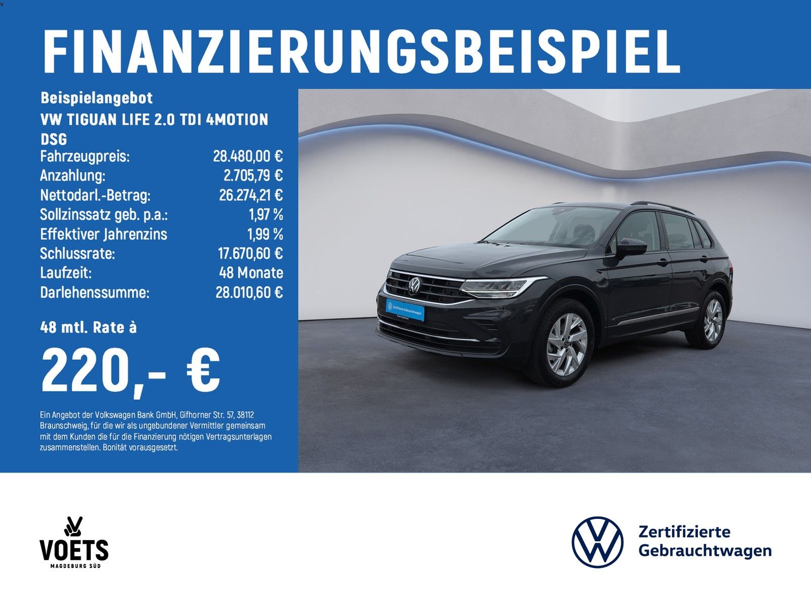 Volkswagen TIGUAN LIFE 2.0 TDI 4MOTION DSG LED NAVI ACC foto 1