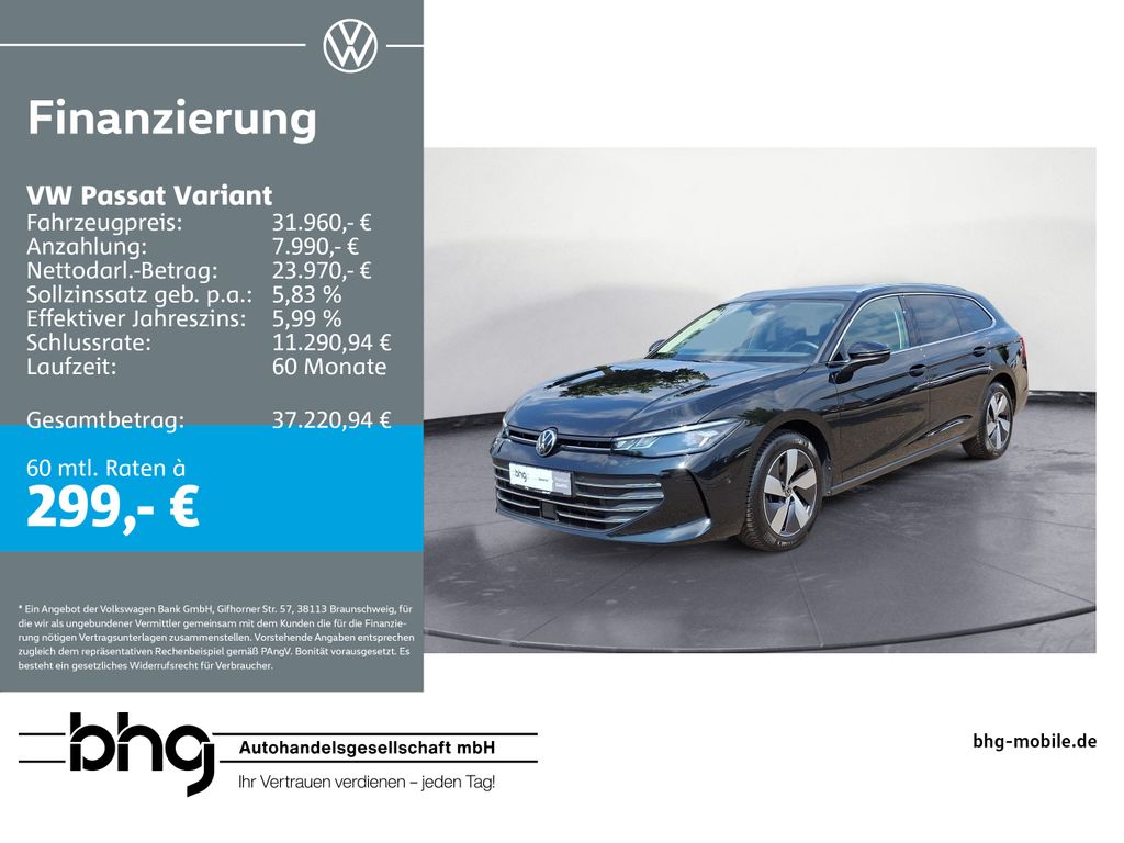 Passat Variant 1,5 eTSI DSG Business AHK Alcanta