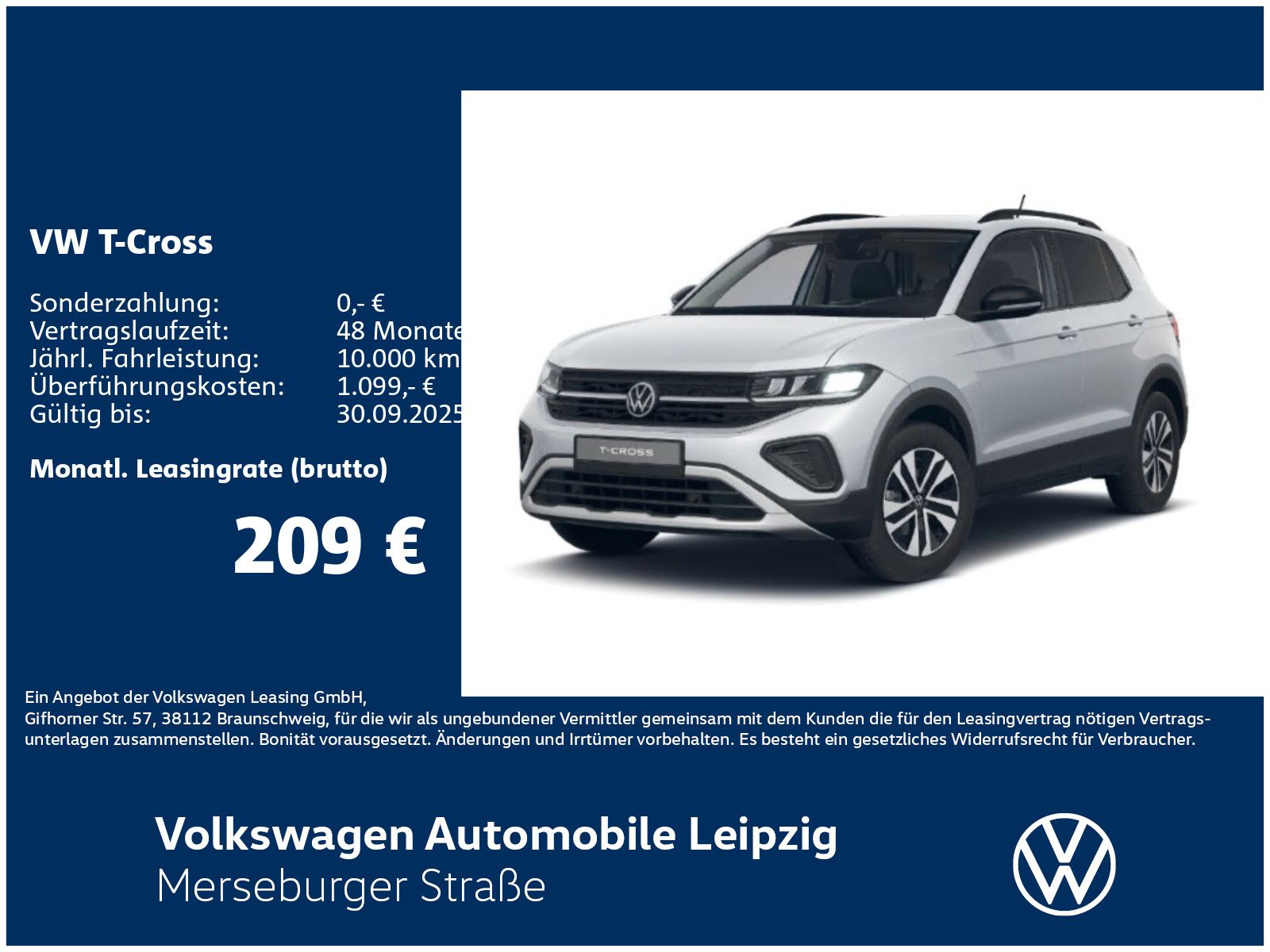 Volkswagen T-Cross ENERGY 1.0 TSI 70 kW RFK*LWS*GJR