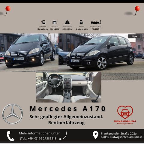 Mercedes-Benz A 170 AVANTGARDE/PDC.h.v.AUTOMATIK*SHZ*SEHR GEPF