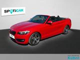 BMW 218i Cabrio Sport Line/Navi/SH/LED/PDC/AHK - rote BMW 218