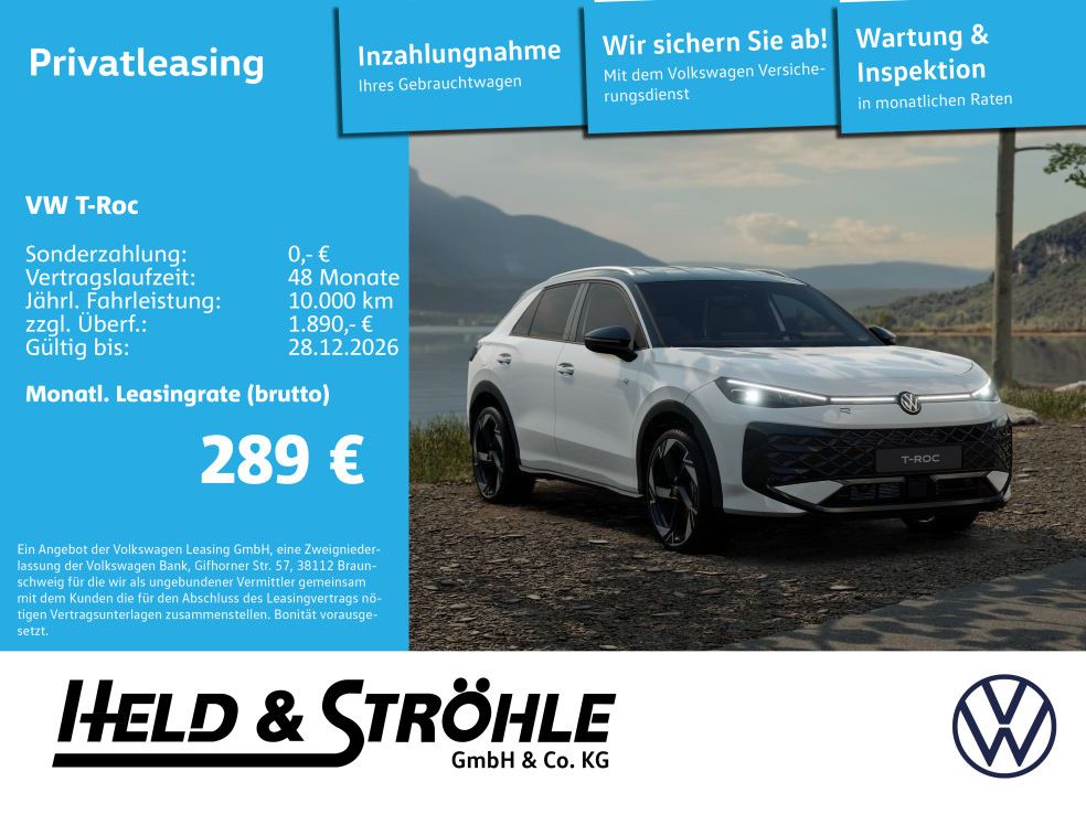 Volkswagen T-Roc R-Line 1.5 eTSI NAVI WR 20" SOUND