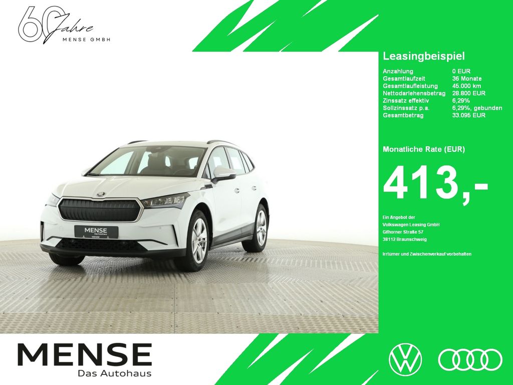 Abbildung Leasingangebot Skoda Enyaq 60 62kWh 132kW 1-Gang-Automatik LED|Navi|V