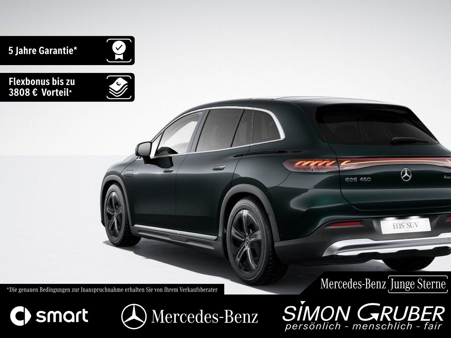 Fahrzeugabbildung Mercedes-Benz EQS 450 4M SUV Pano Burm Sitzklima Massage 7Sitz