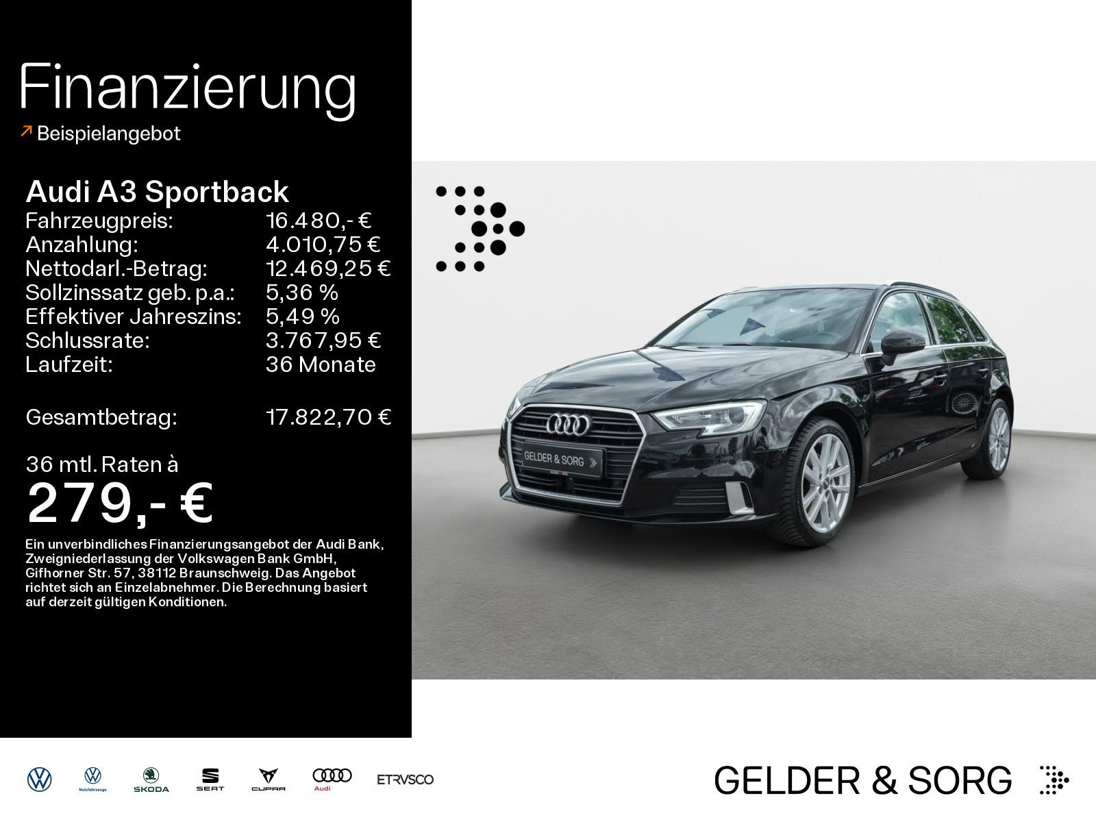 Audi A3 Sportback 2.0 TDI Virtual*Xenon*Navi*Sound