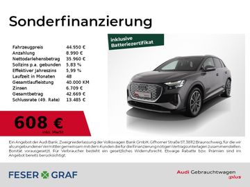Audi Leasingangebot: Audi Q4 S line 35 e-tron Pano./Wärmepumpe/AHK/ACC/20"
