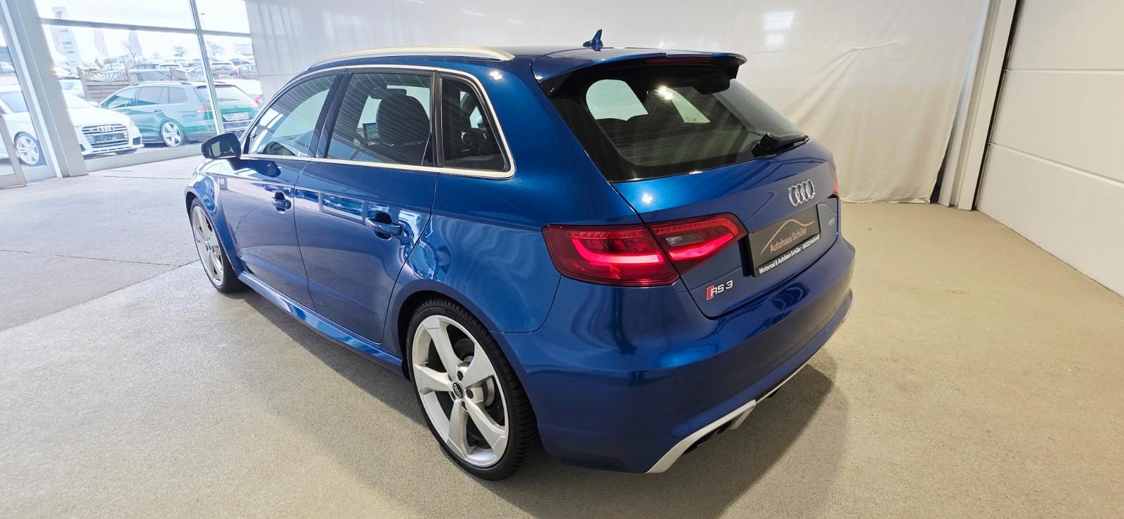 Audi RS3 Sportback 2.5 TFSI quattro 367 ch – Sepang Blue – B&O – Magnetic Ride – 119 997 km
