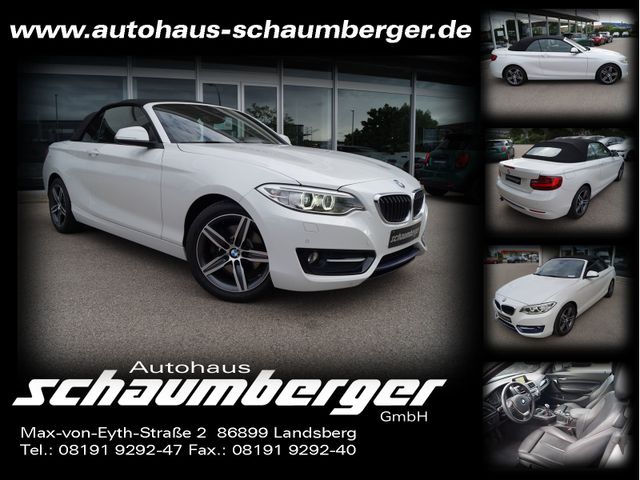 BMW 220i Cabrio Sport Line *Navi*Leder*Xenon*1.Hd