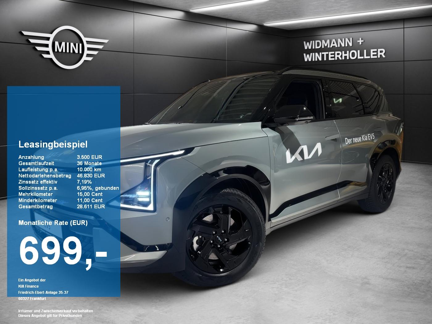 Kia EV5 2WD DRIVE GD GT-Line Pano H/K 19 HUD LED 360