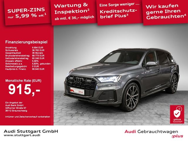 Audi Q7 50 TDI qu S line edition AHK Laser B&O 21''