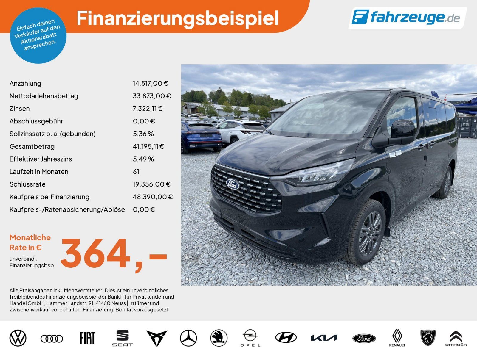 Ford Tourneo Custom 2.0 EcoBlue L1 *KAM*ACC*KESSY* imagem 2