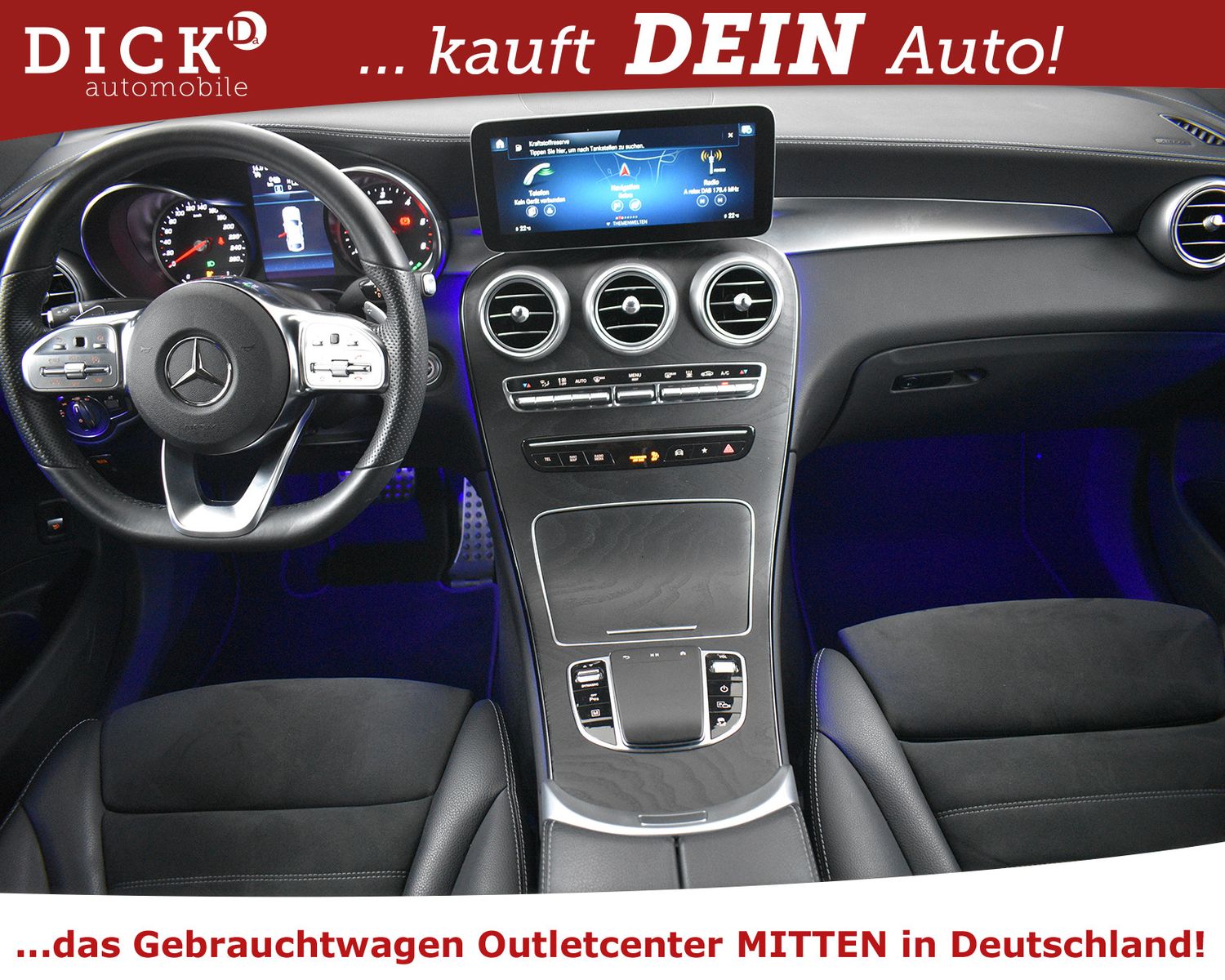 MERCEDES-BENZ GLC300de Coupe 2X AMG Line 4M NIGHT+STDHZ+KAM+19 - Image 8