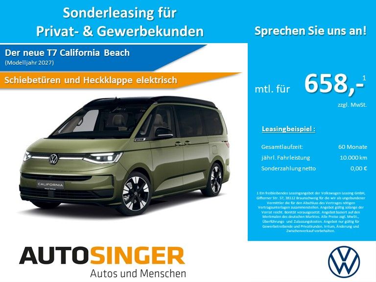 Volkswagen T7 California Beach eHybrid AHK*MATRIX*DREHSITZE imagem 2
