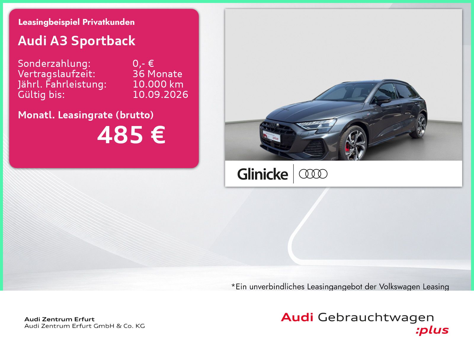 Audi A3 Sportback 45 TFSIe S line S tro. HuD Matrix-L