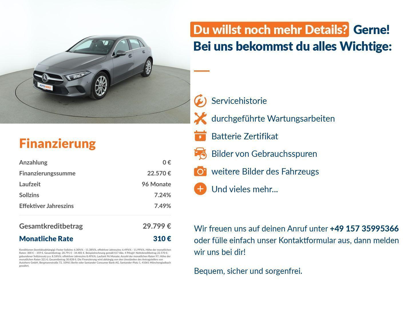Mercedes-Benz A-Class A 200 Aut.*NAVI*VC*LED*CAM*TEMPO*, миниатюра 14