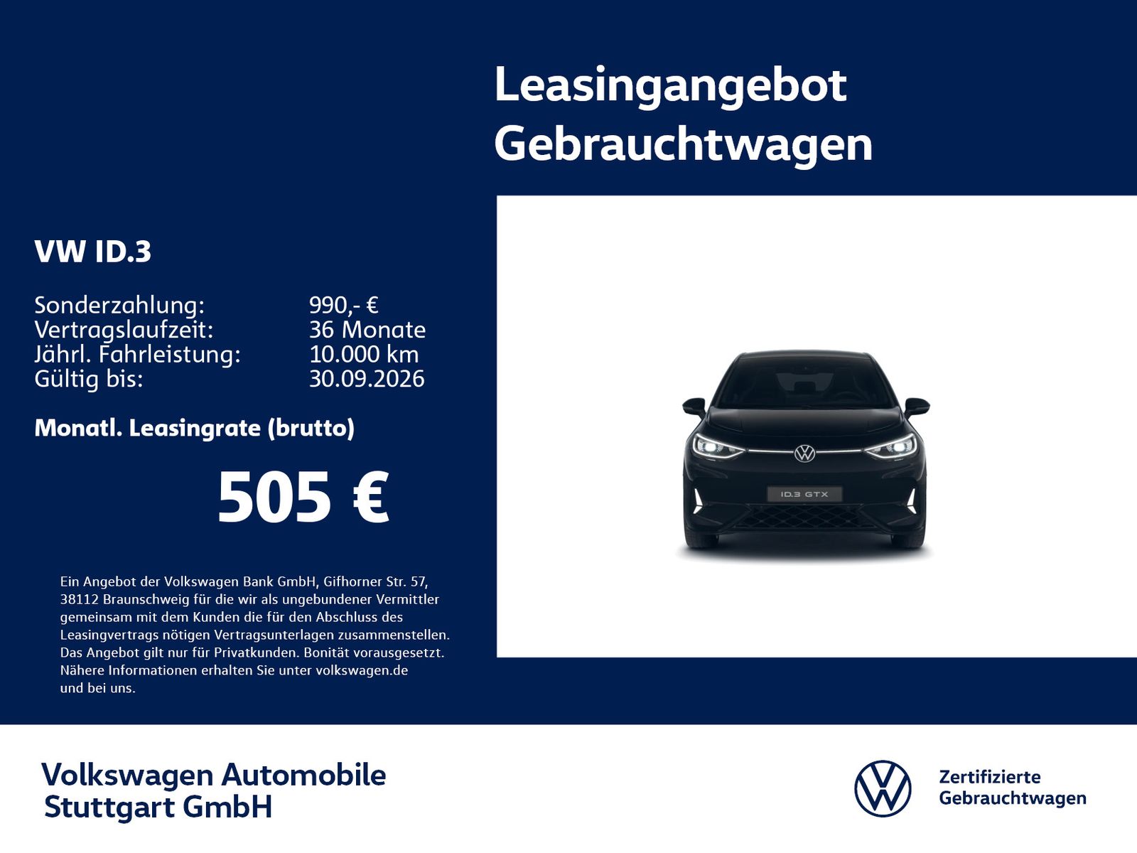 Volkswagen ID.3 GTX Navi Kamera Pano Stdhzg ACC LED SHZ foto 2