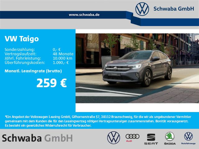 Volkswagen Taigo Style 1,0 l TSI *MATRIX*NAVI*ACC*R-KAM*SHZ