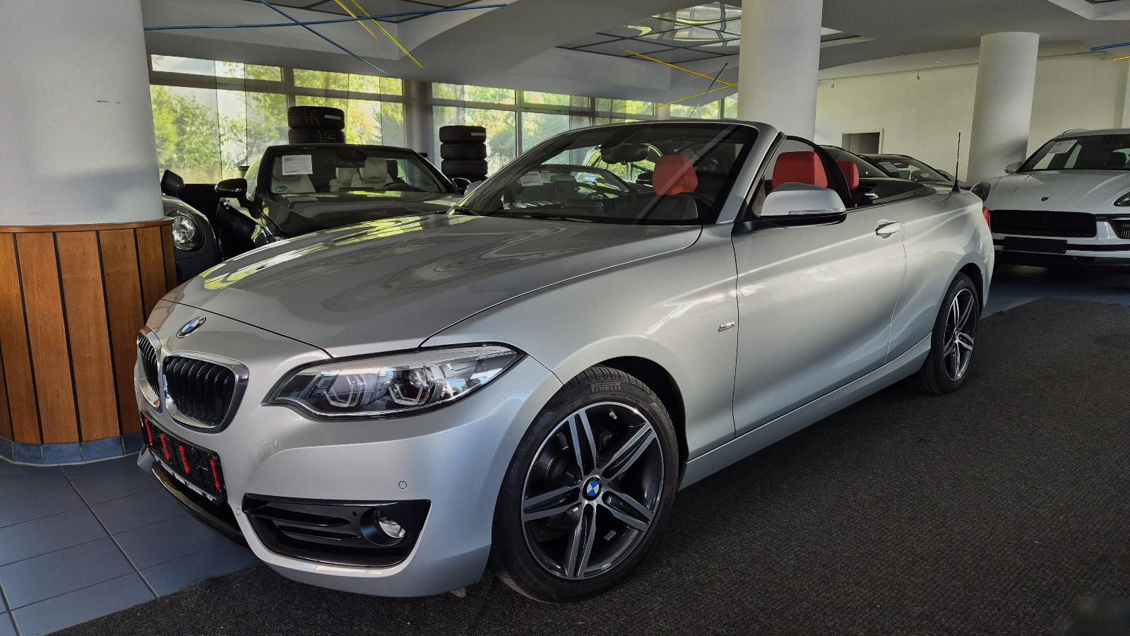 BMW 218i Sport Line/Business/LED/Leder/Navi/RFK/Temp