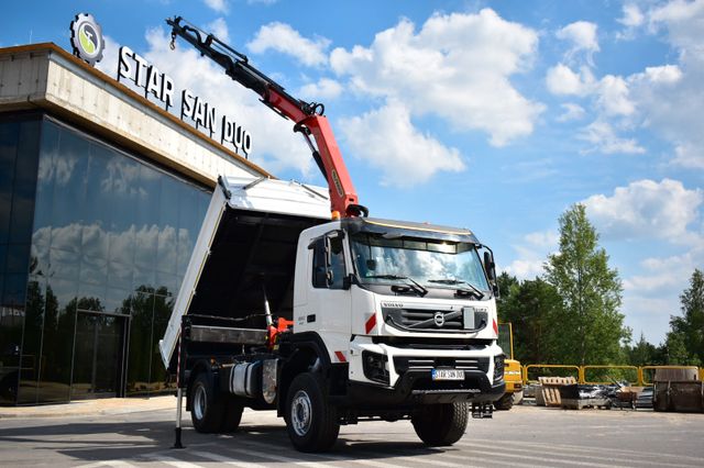 Volvo FMX 4x4 PALFINGER PK 13001 CRANE KIPPER EURO 5 !