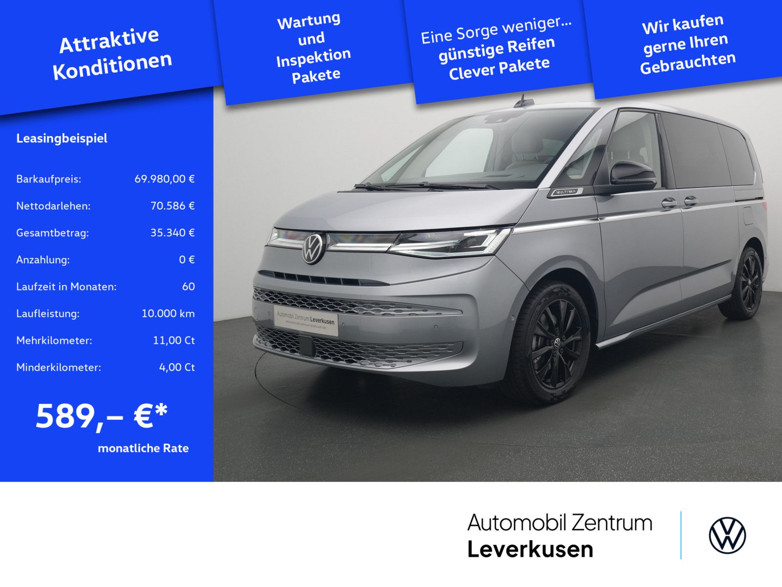 Volkswagen T7 Multivan TDI Style AHK KAM ACC SHZ 7-SITZE
