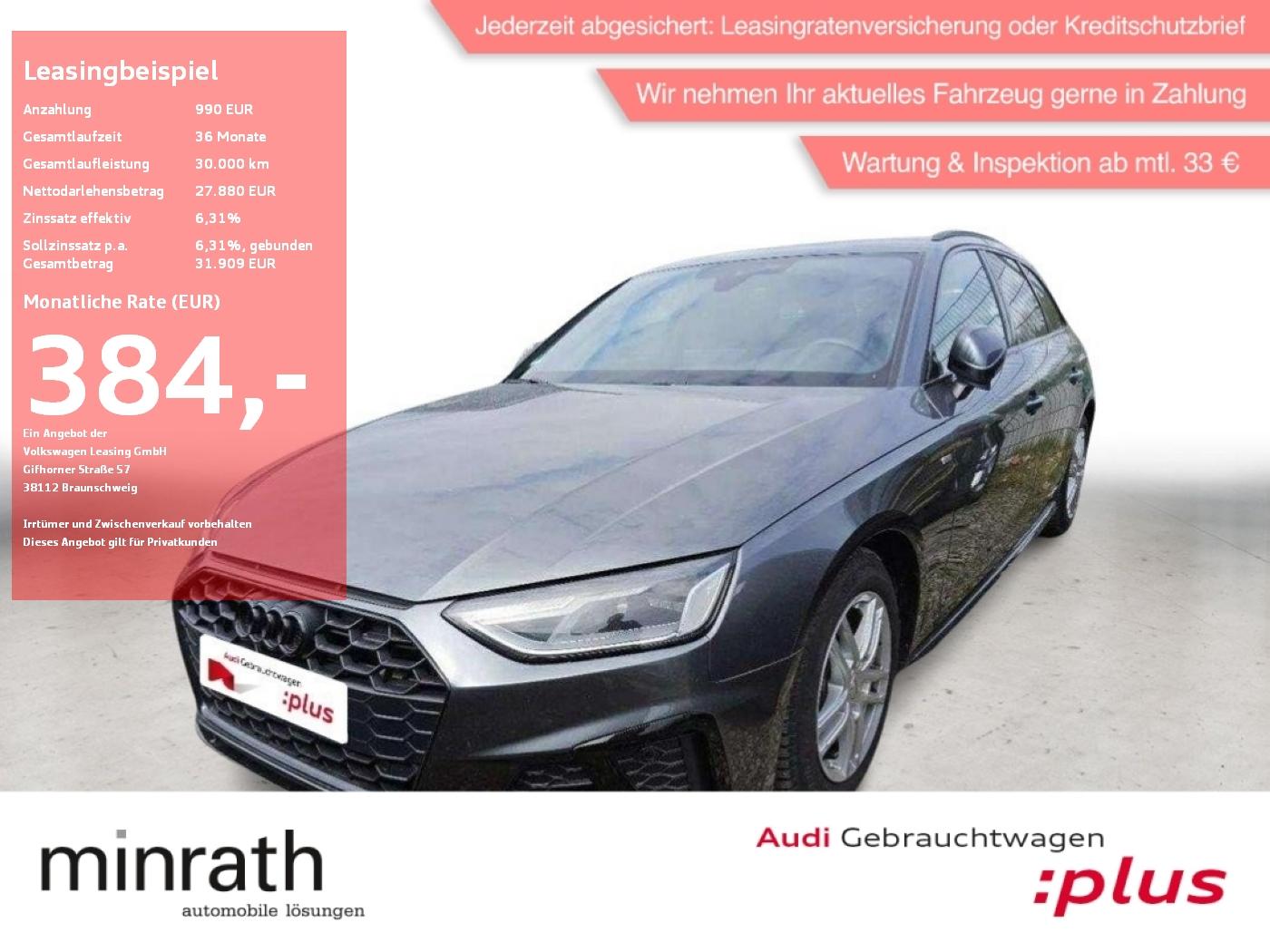 Audi A4 Avant 35 TDI S-Line APP+DAB+VIRT+ACC+LED+NAVI