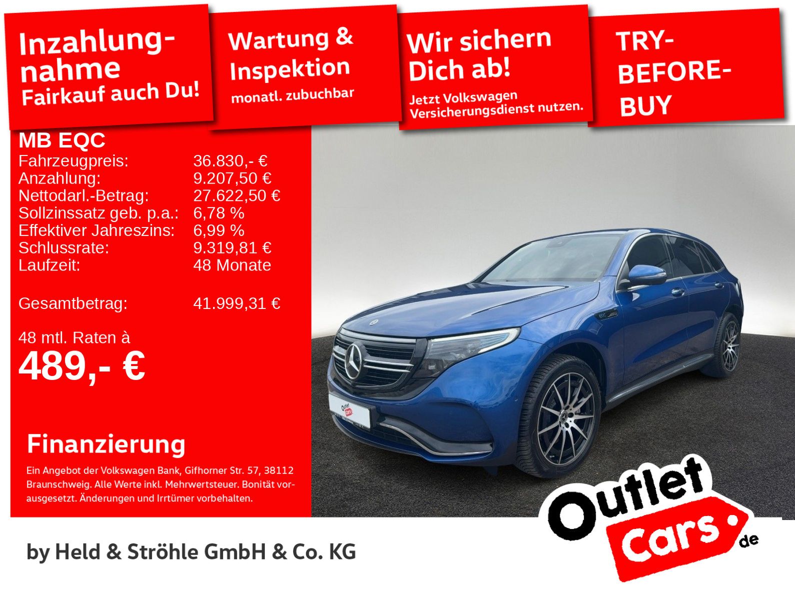 MERCEDES-BENZ EQC 400 AMG 4Matic KEYL LED SCHIEBEDACH 360° KAM