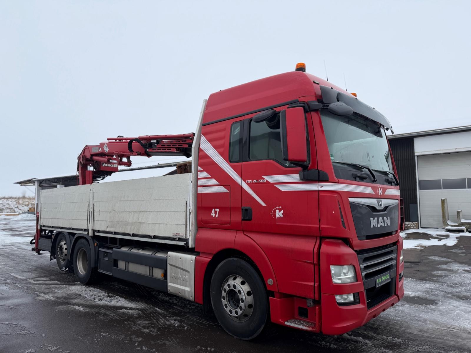 MAN TGX 26.500 6x2 Kran MKG 195 A3 Zange Lenk