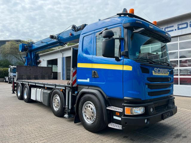 Scania G490 8x4 Dachdecker Montagekran MKG - 21,6 m